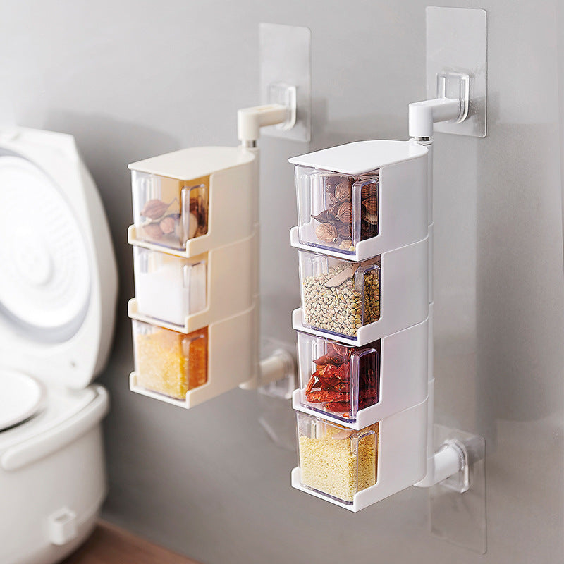 Rotating Wall-Mount Spice Rack