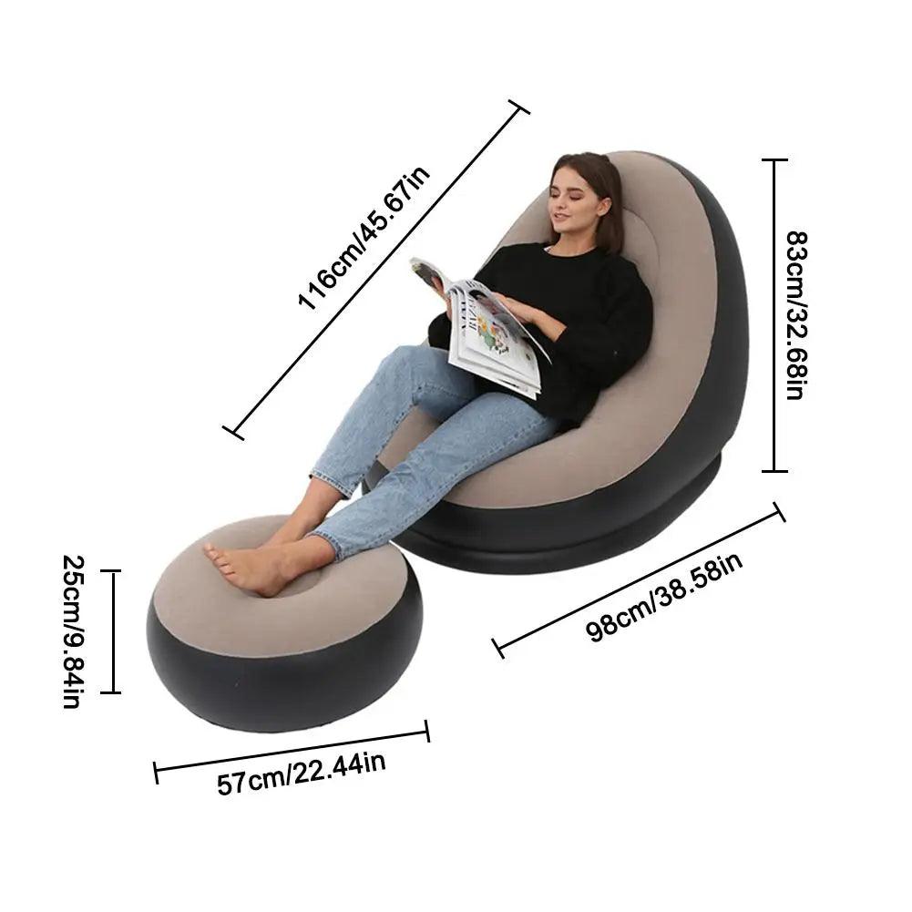 Inflatable Sofa with Ottoman