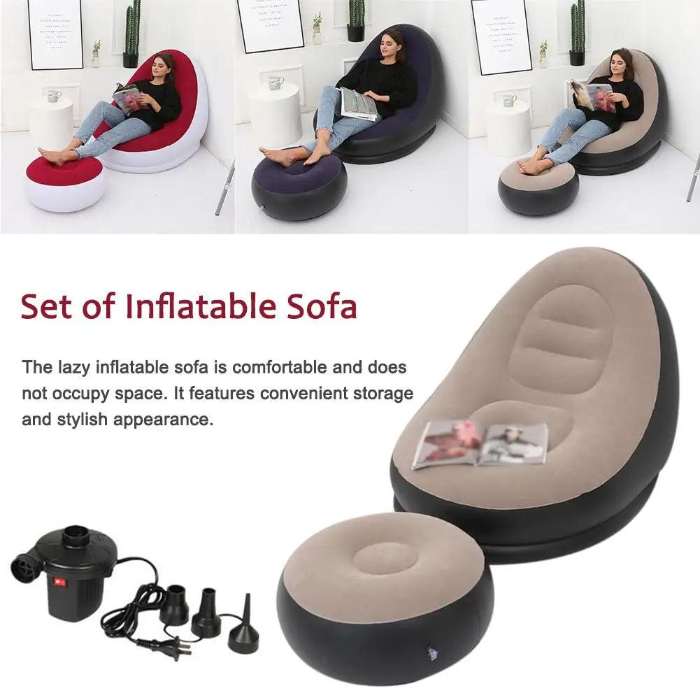 Inflatable Sofa with Ottoman