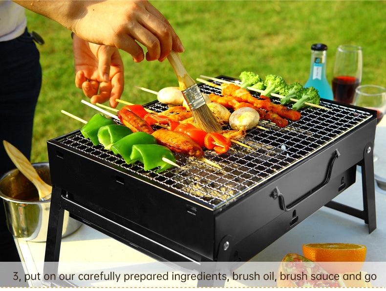 Barbecue au charbon de bois pliable