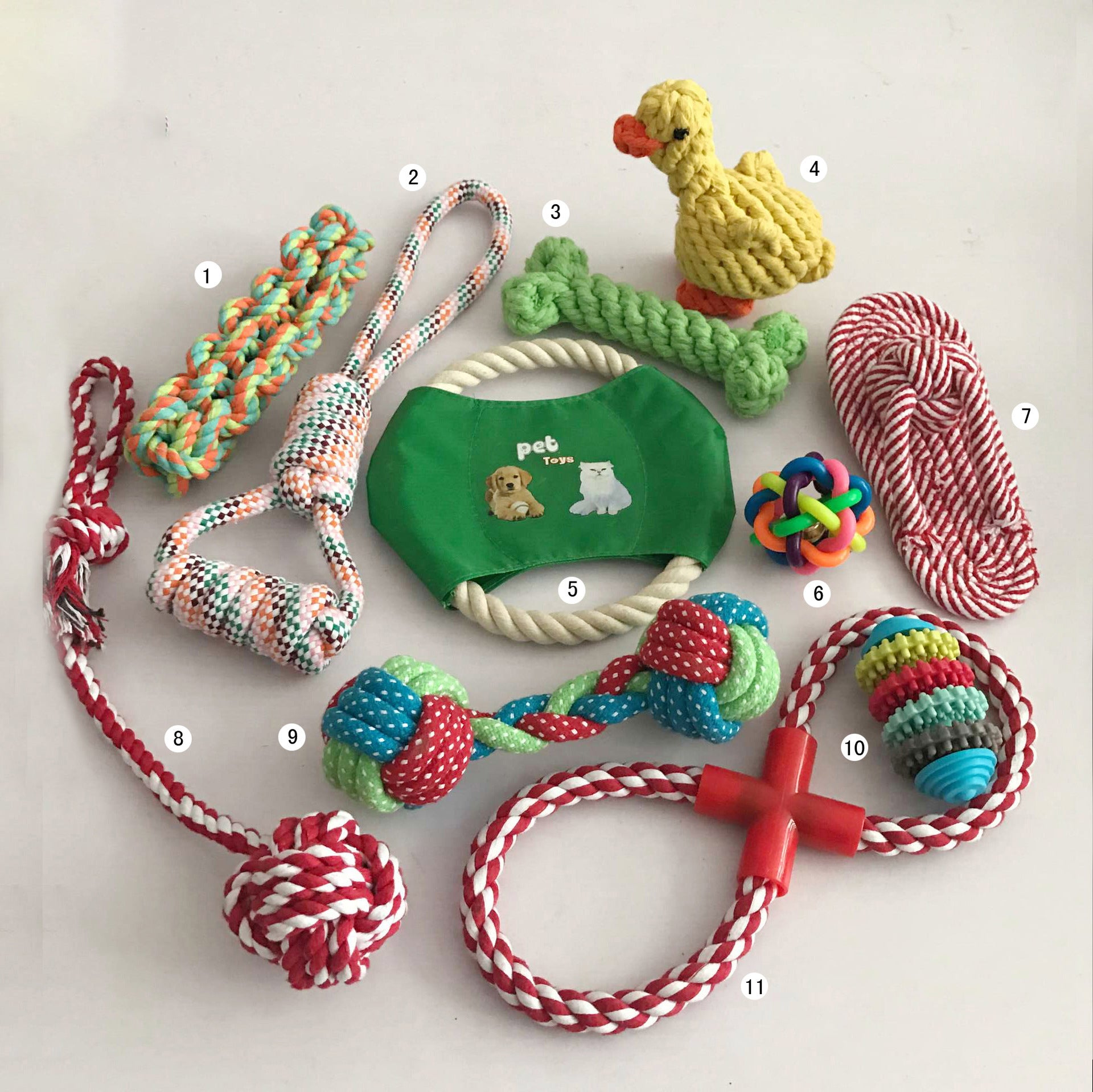 Dog toy set