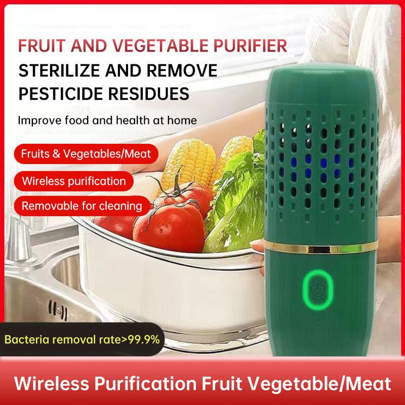 Portable fruit and vegetable cleaner