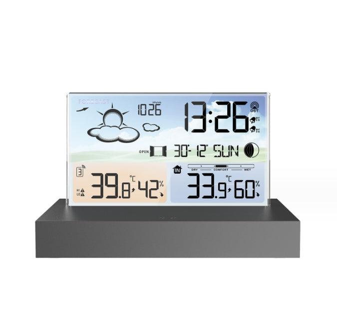 Horloge météo en verre RF