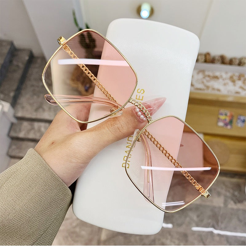 Gafas de sol cuadradas con degradado para mujer