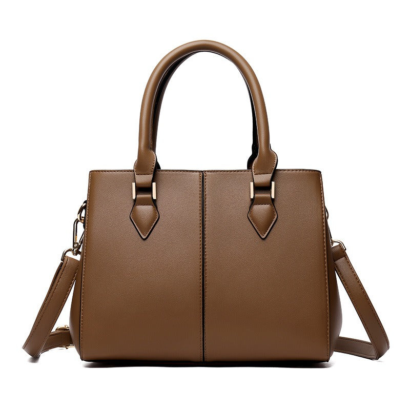 Large soft leather handbag for women