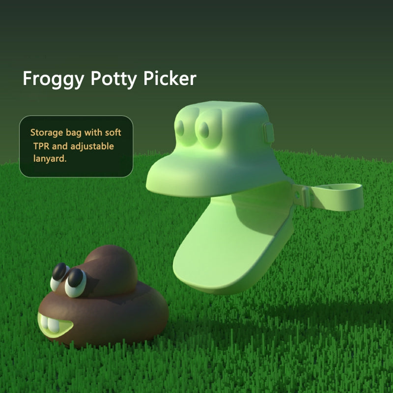 Frog poop scooper