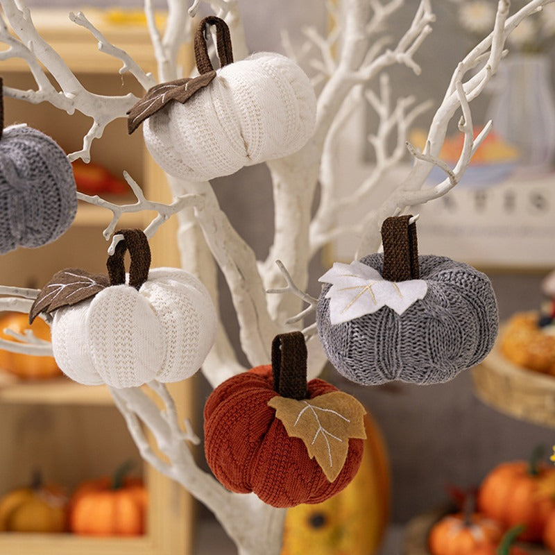 Knitted Pumpkin Ornament