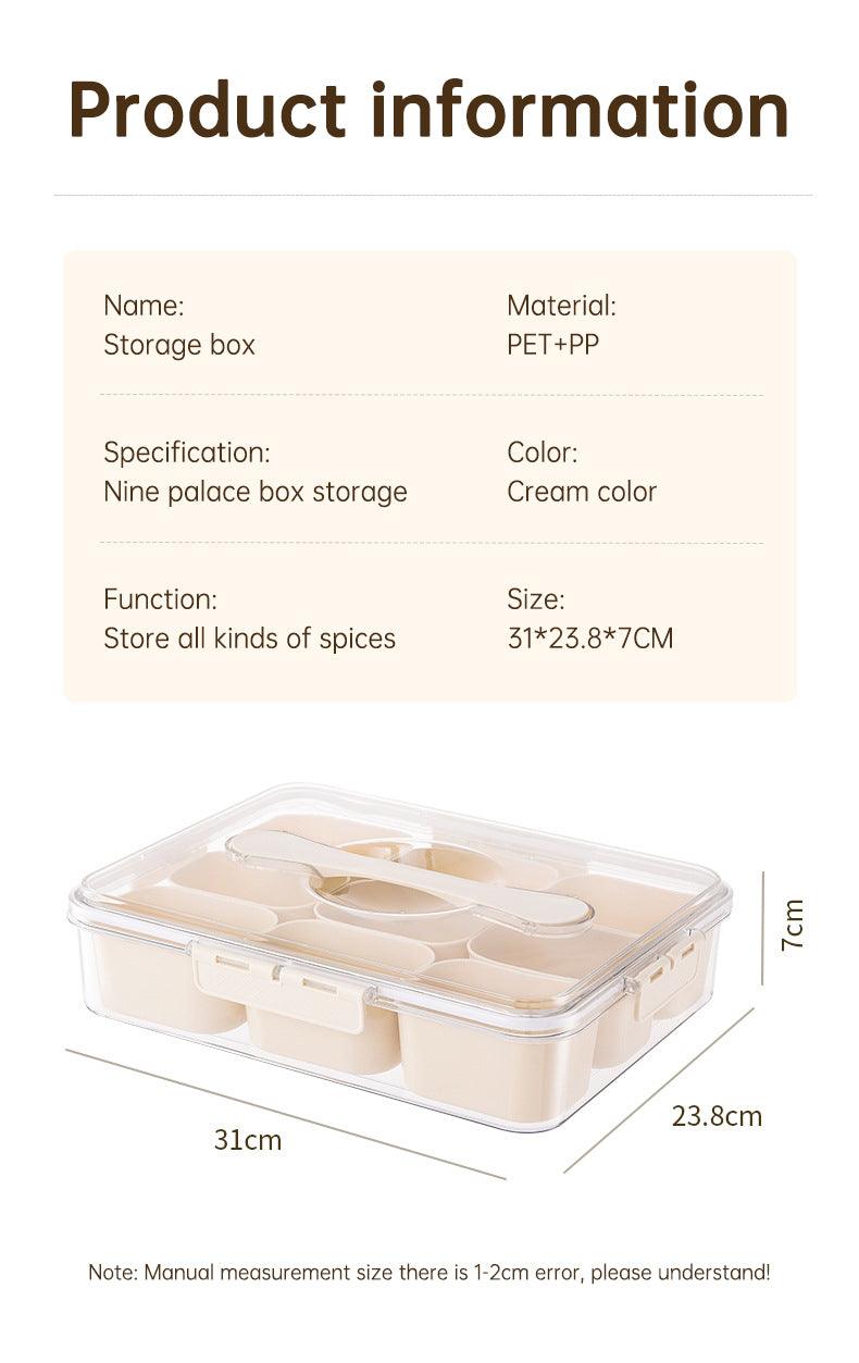 Snackle Box: Veggie Tray with Lid & Handle