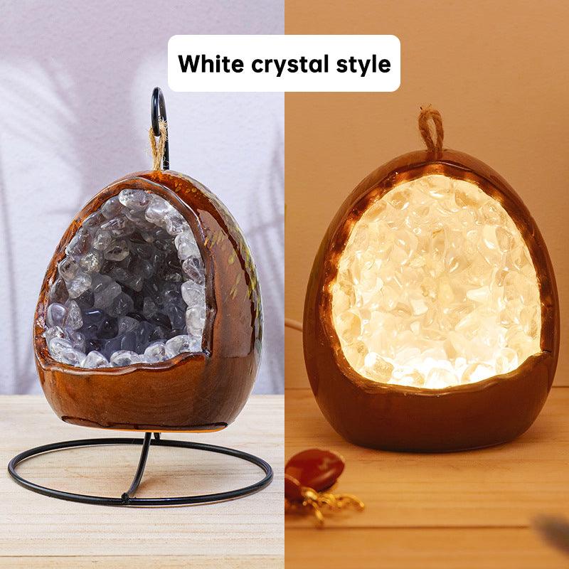 Amethyst Dinosaur Egg Light