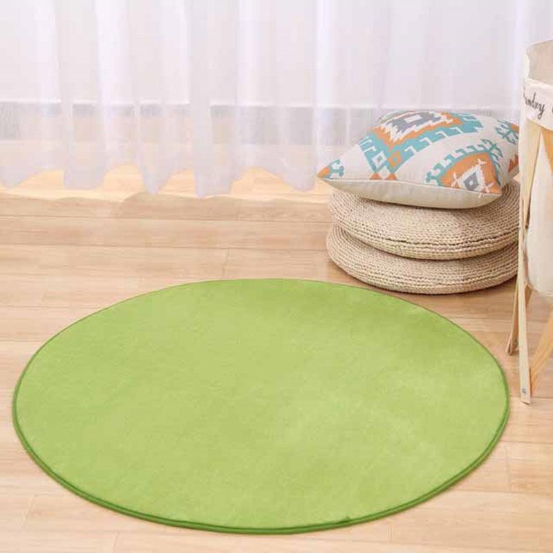 Round memory foam rug