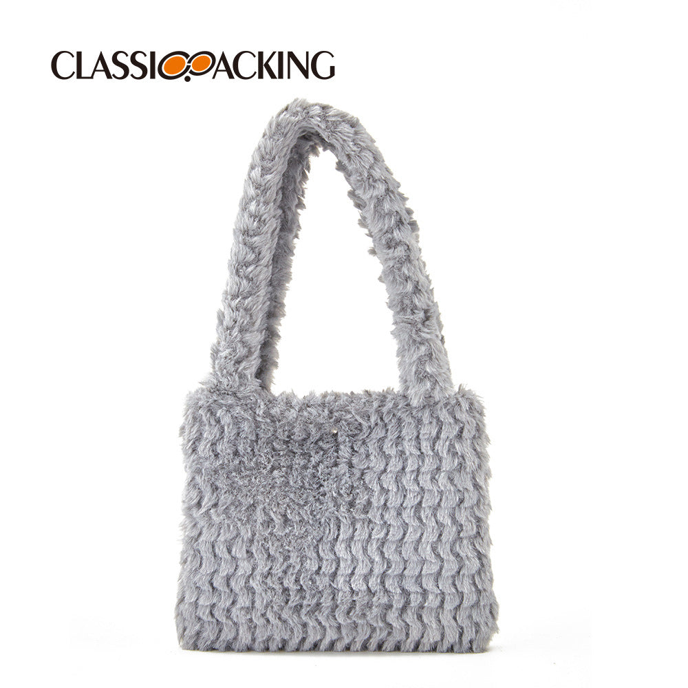 Trendy Plush Handbag