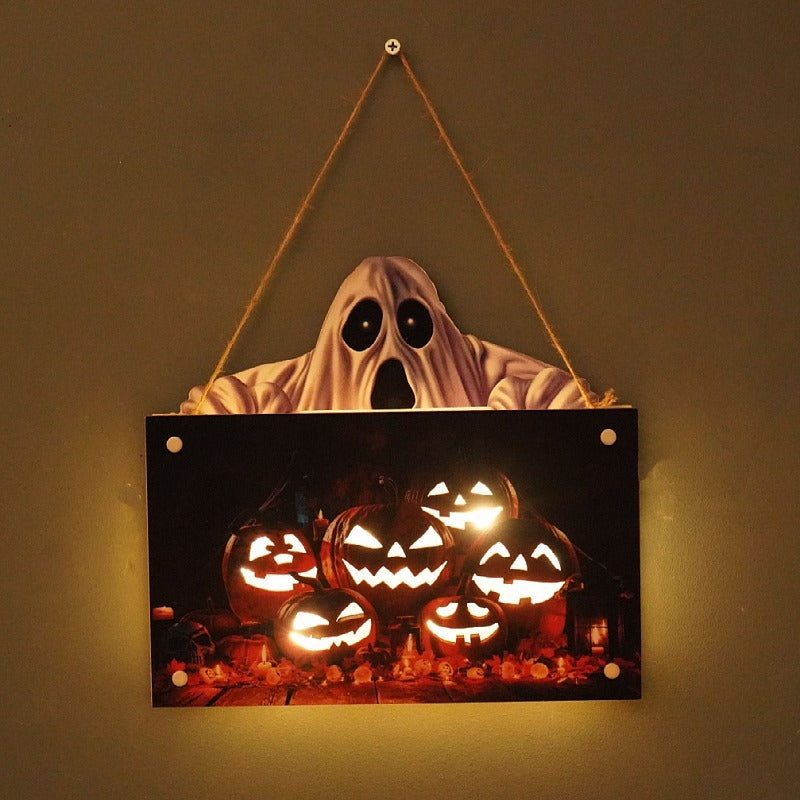 Pumpkin Halloween Light Sign