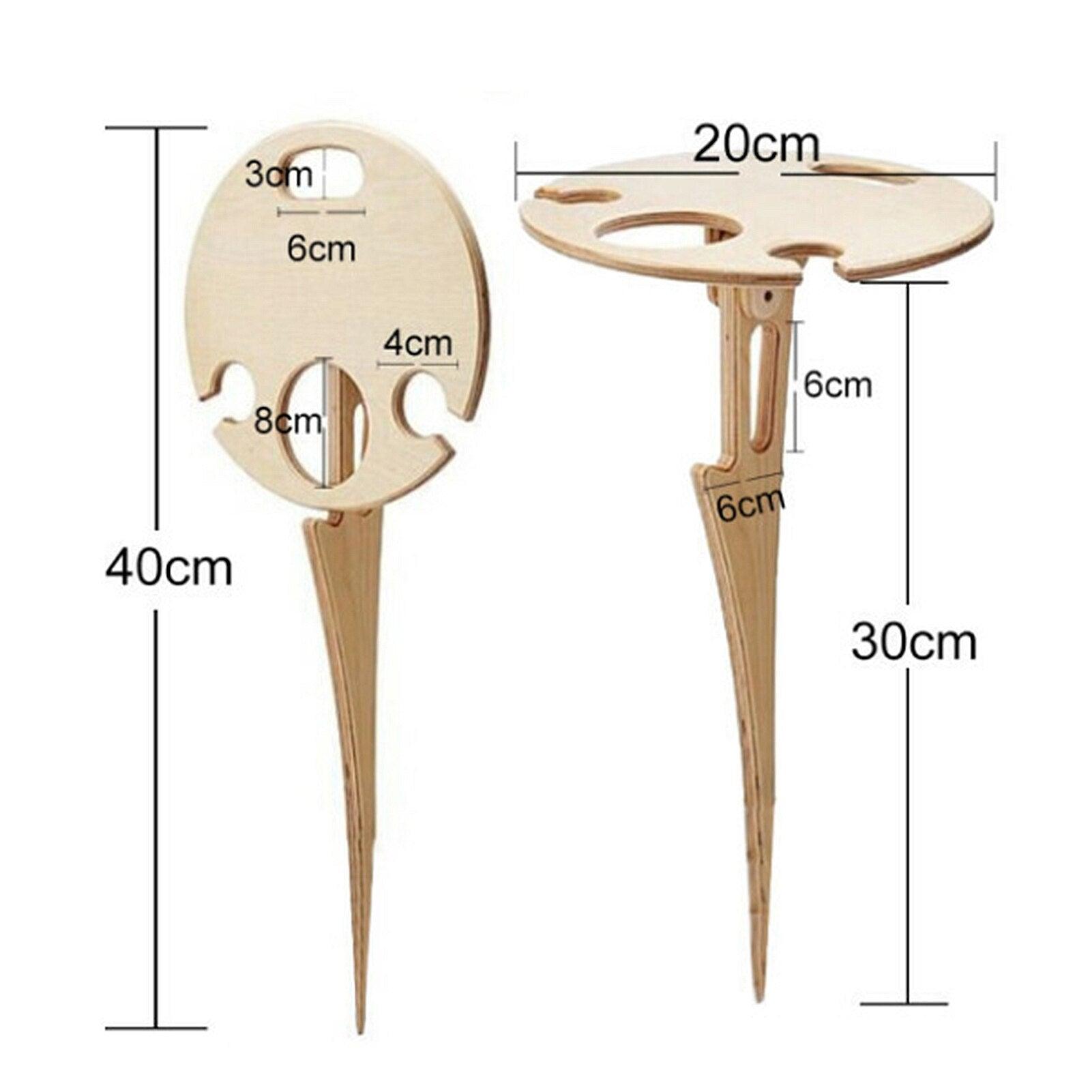 Table à vin pliable avec support