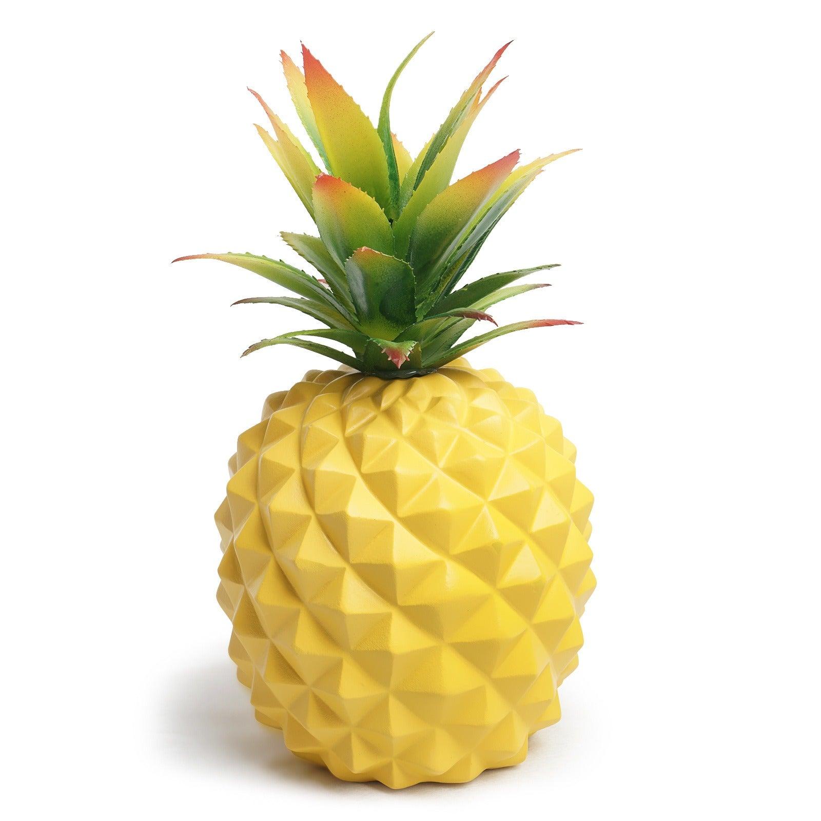 Yellow pineapple desk plant