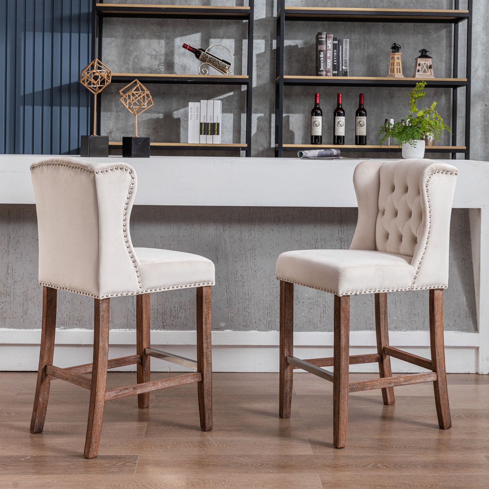 Set of 2 Bar Stools