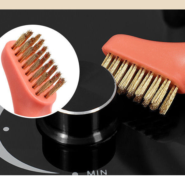 Stainless steel stove decontamination brush