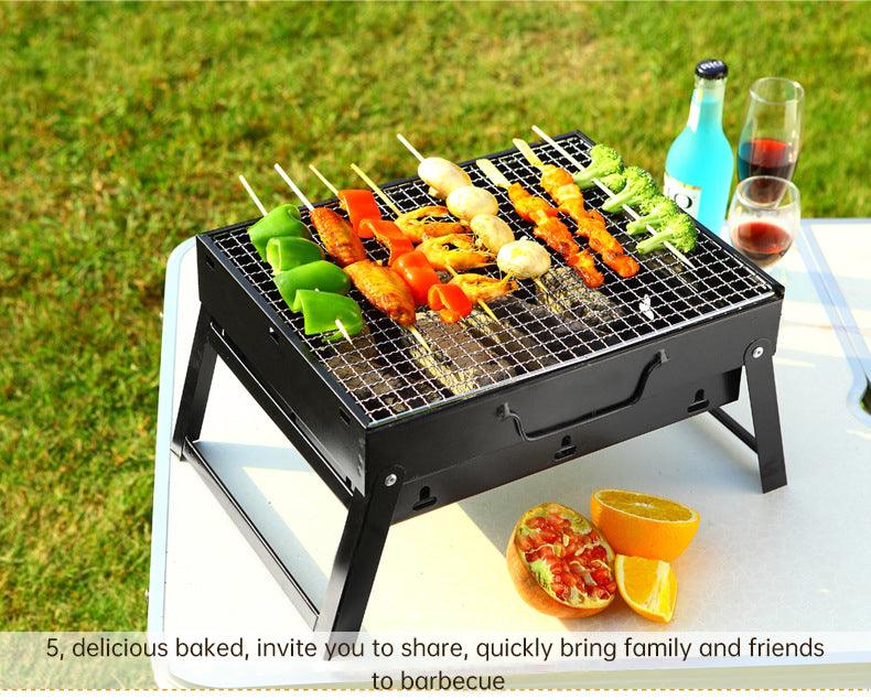 Barbecue au charbon de bois pliable