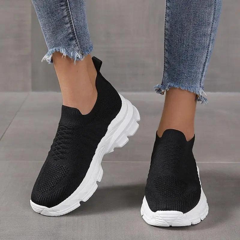 Zapatillas casuales con plataforma para mujer