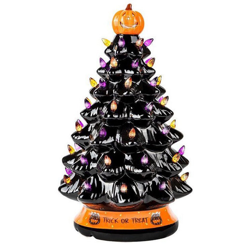 Arbre d'Halloween lumineux noir