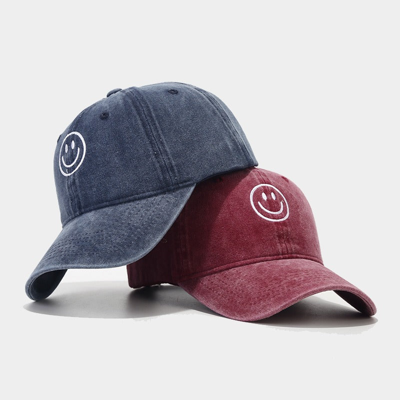 Bonita gorra unisex con cara sonriente