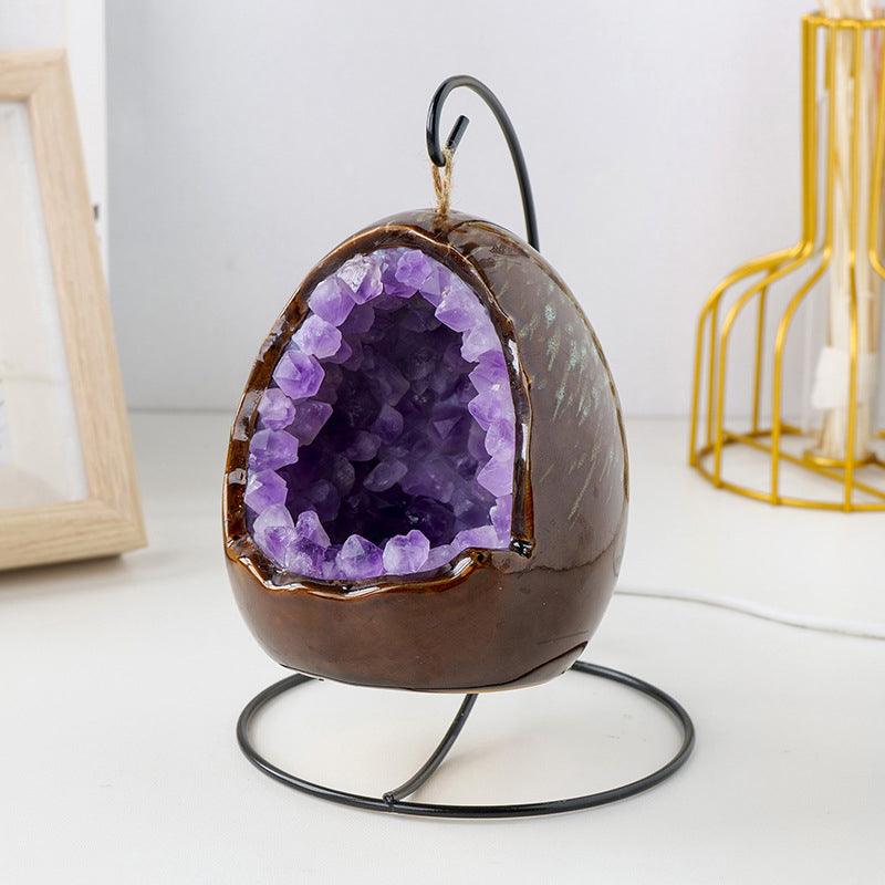 Amethyst Dinosaur Egg Light