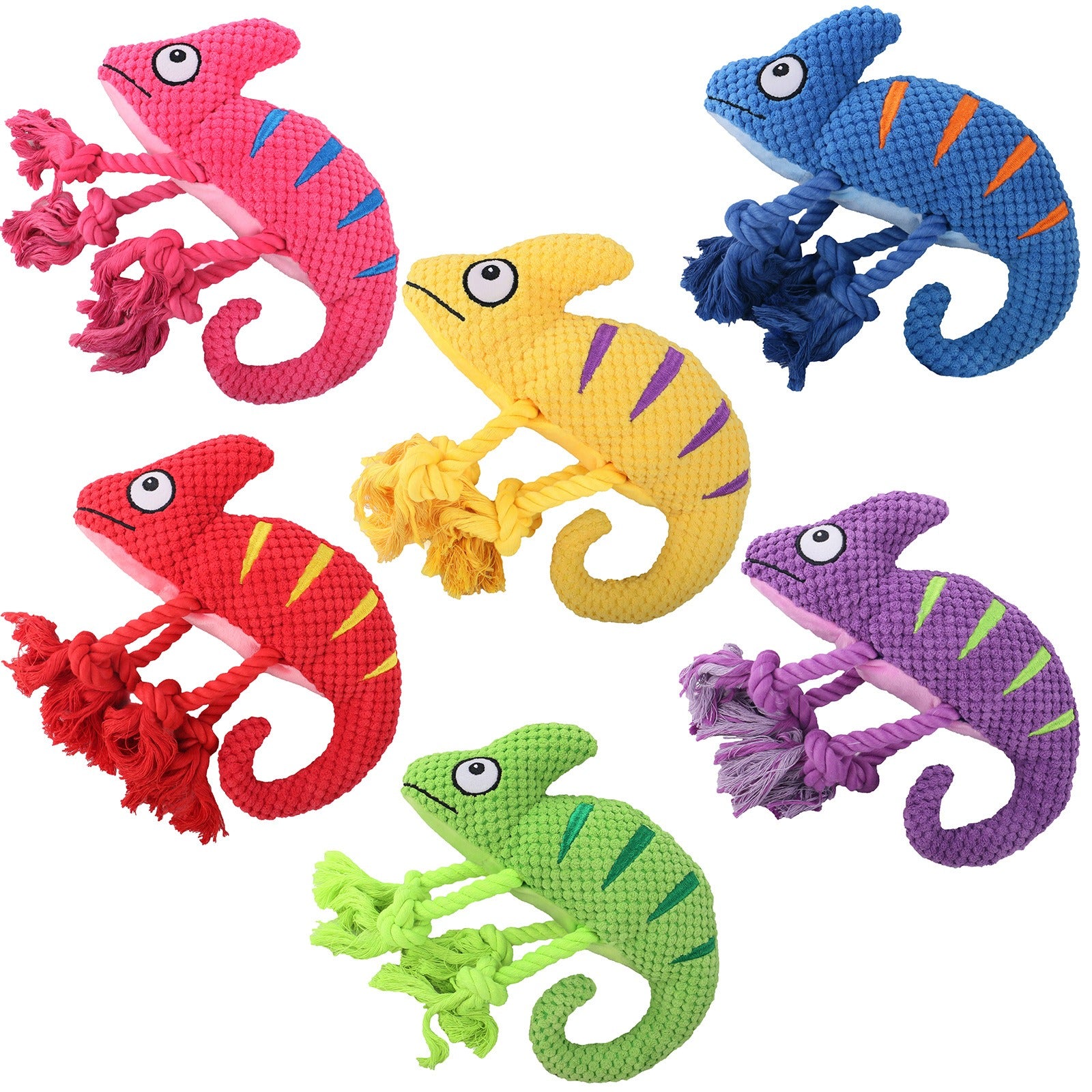 Jouet caméléon interactif en peluche