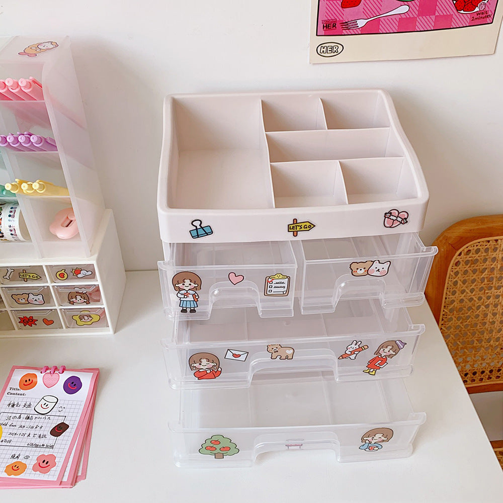 Plastic organizer with drawers