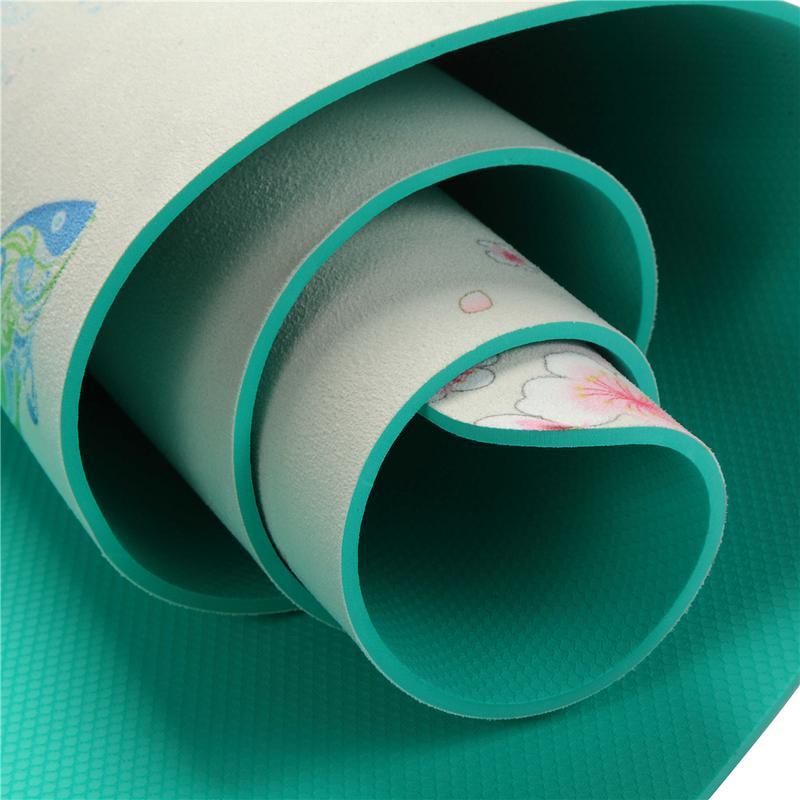 Tapis de yoga antidérapant en daim de 5 mm