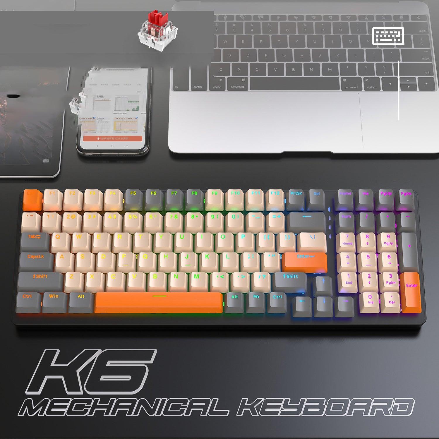 Teclado mecánico inalámbrico K6