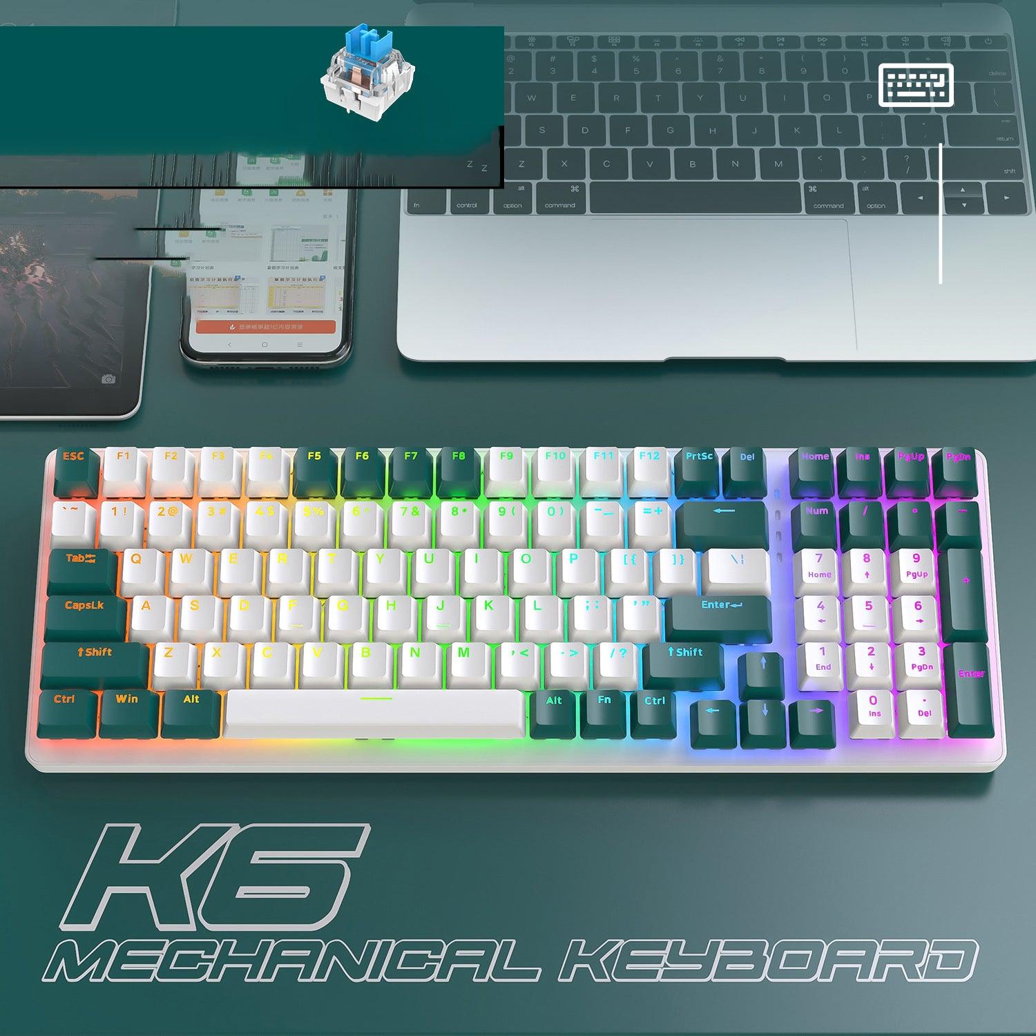 Teclado mecánico inalámbrico K6