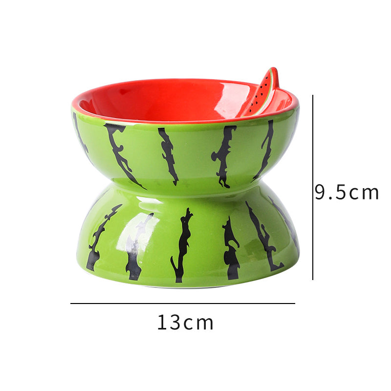 Ceramic cat bowl, ergonomic