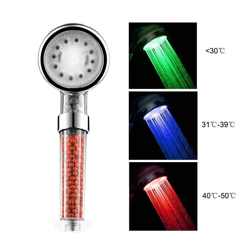 Color-Changing LED Shower Head