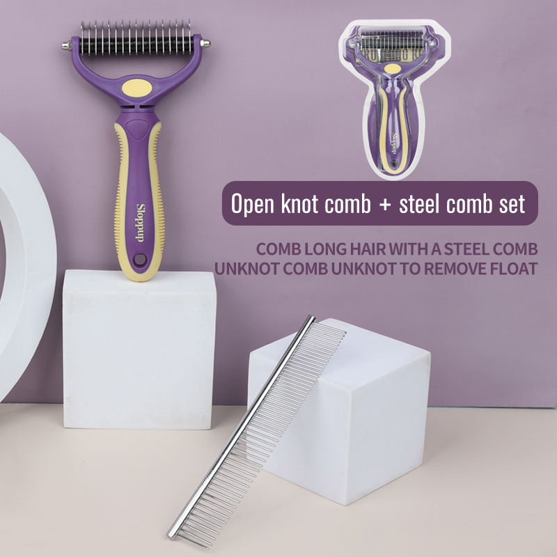 Double-sided comb and nail clippers