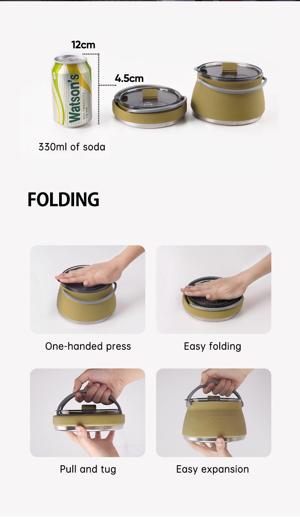 Portable Folding Silicone Kettle