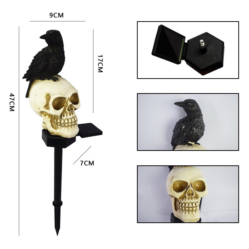 Halloween Skull Solar Light