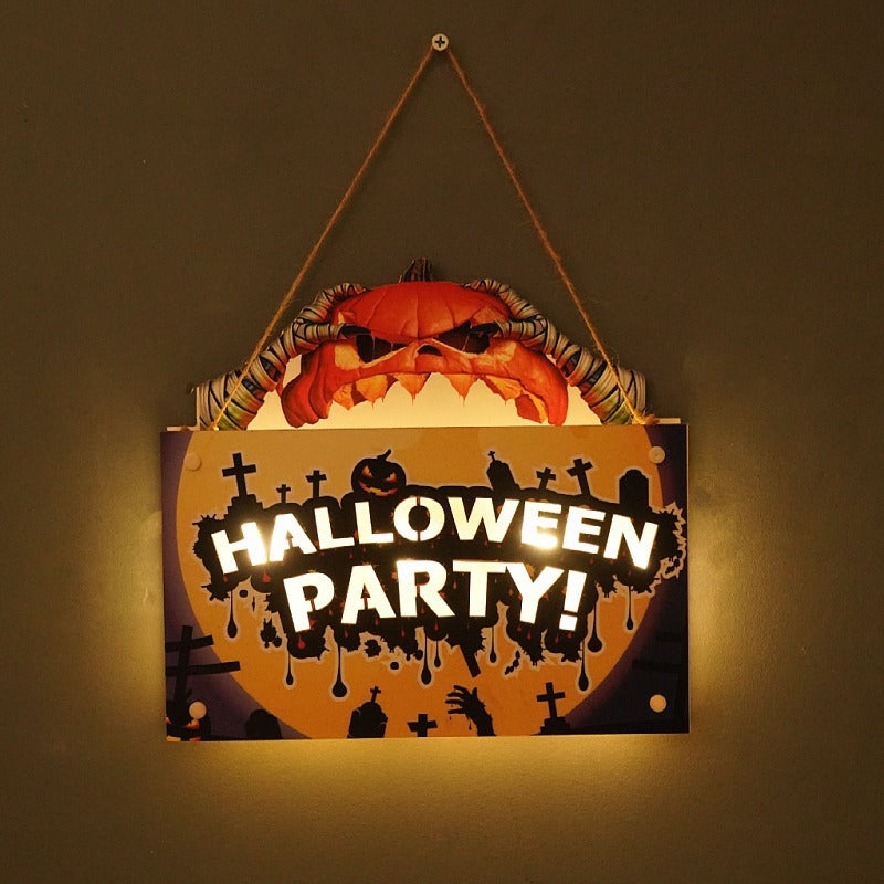 Pumpkin Halloween Light Sign