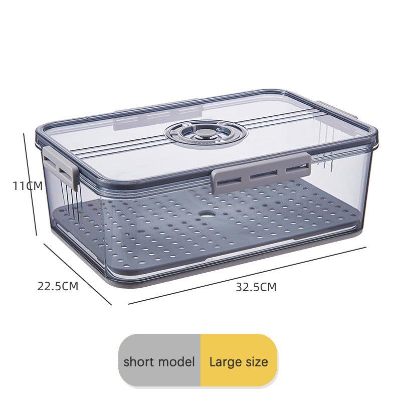 Caja de plástico transparente grande para refrigerador