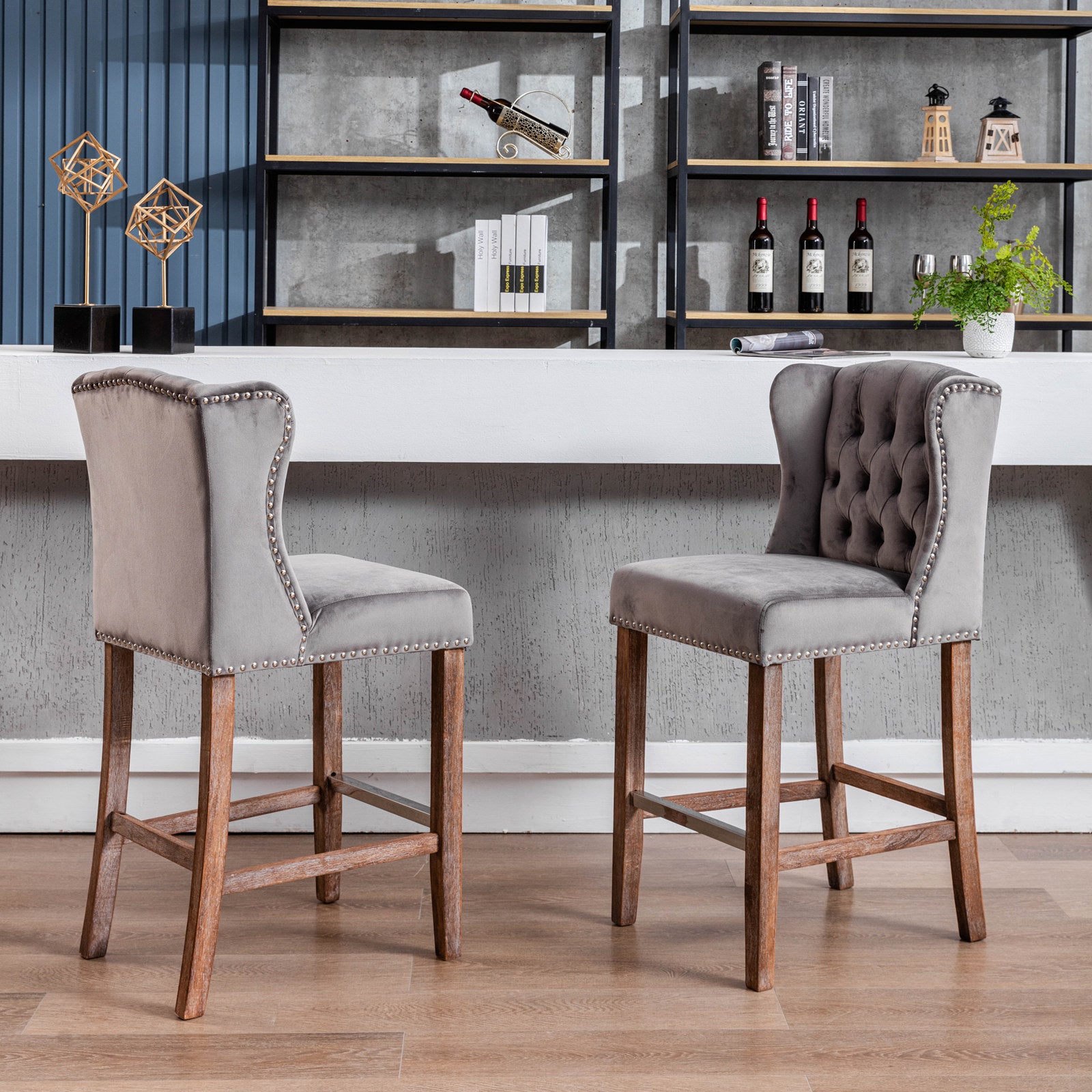 Set of 2 Bar Stools