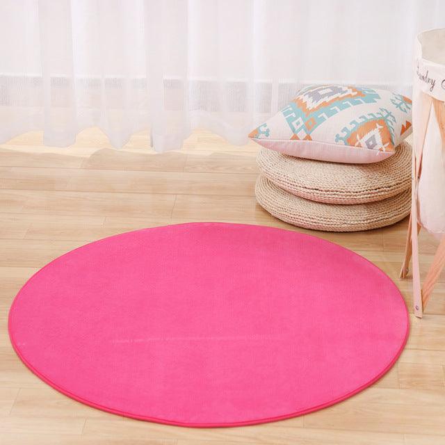 Round memory foam rug