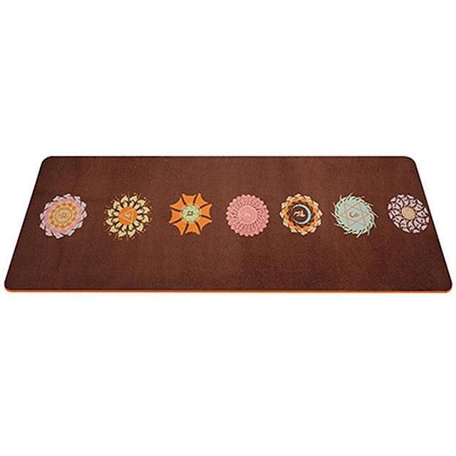 Tapis de yoga antidérapant en daim de 5 mm