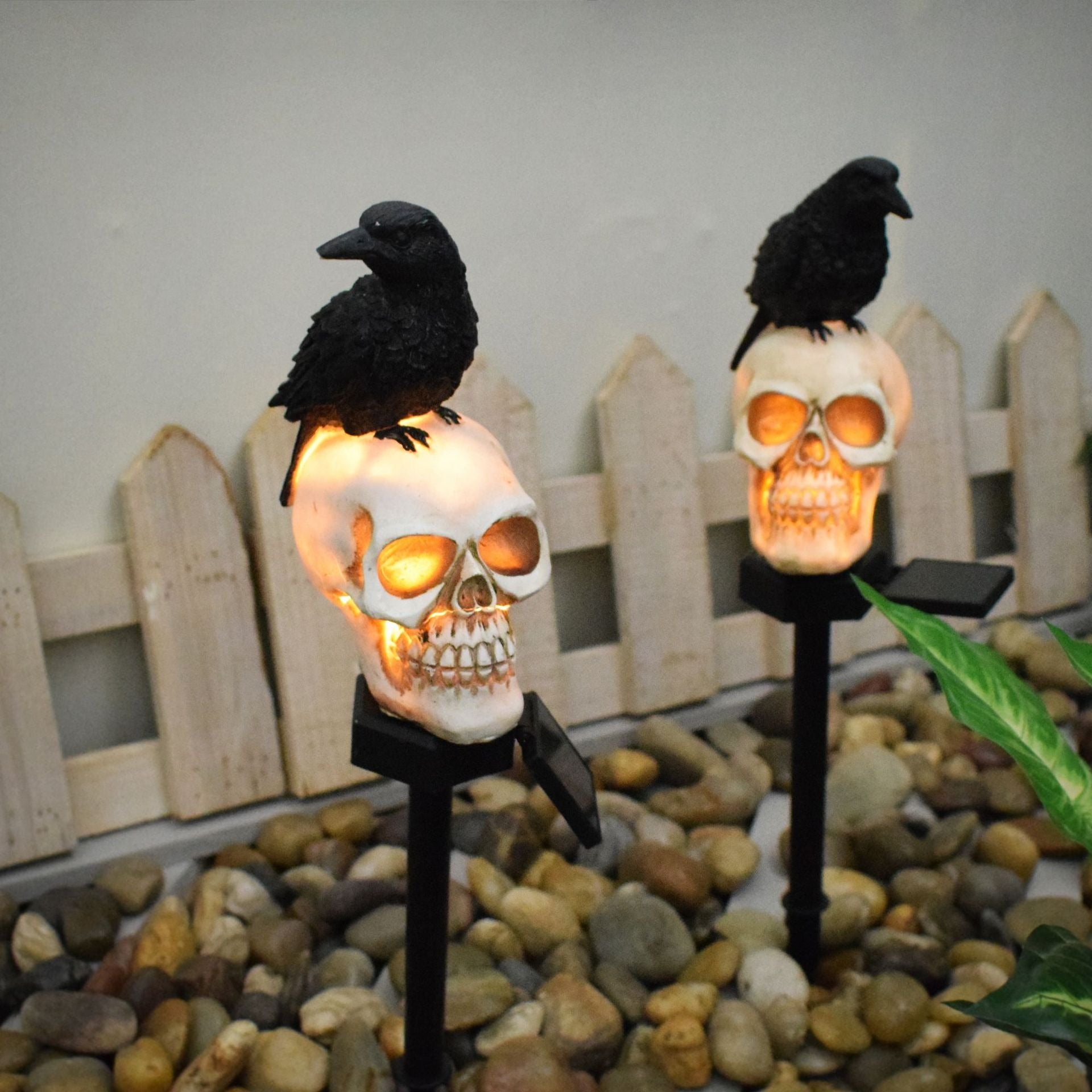 Halloween Skull Solar Light