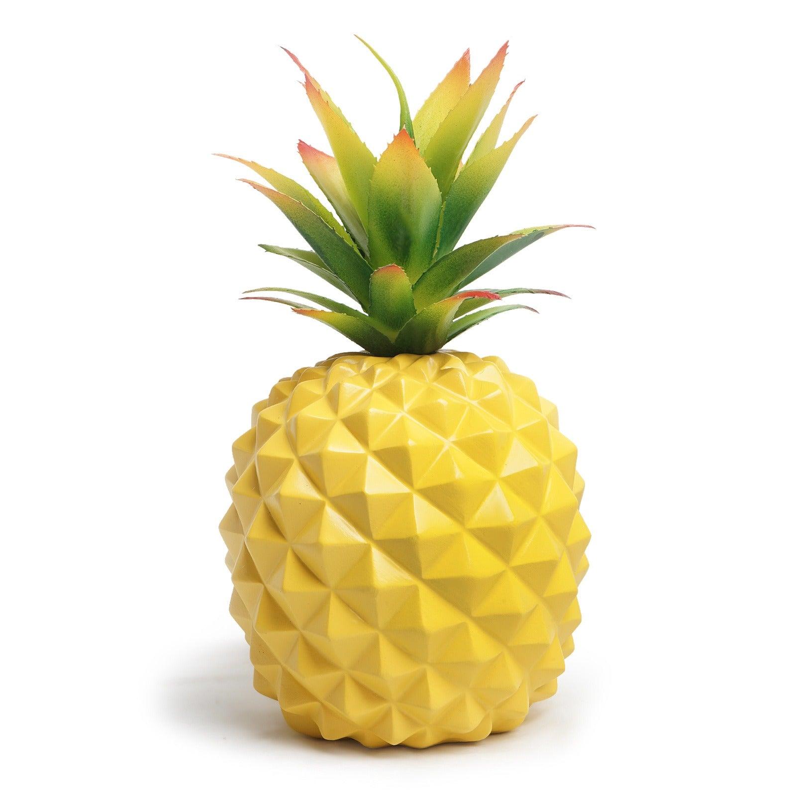 Yellow pineapple desk plant