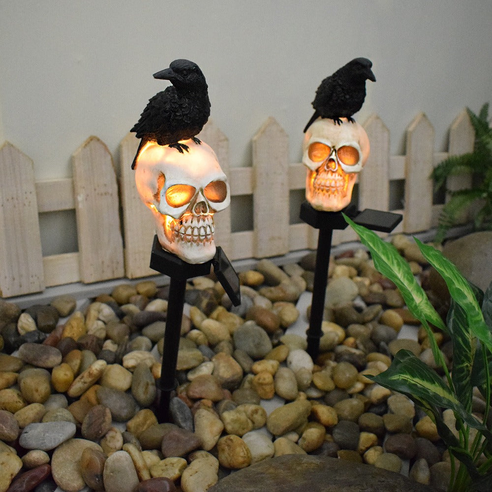 Halloween Skull Solar Light