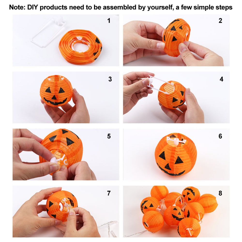 Luces LED de calabaza para Halloween