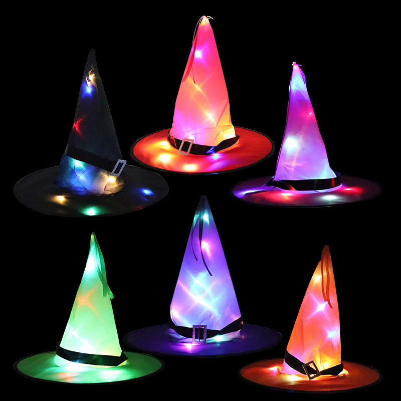 LED Witch Hat Halloween Decor