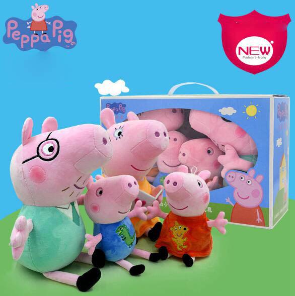 Set de peluches de Peppa Pig - 4 piezas