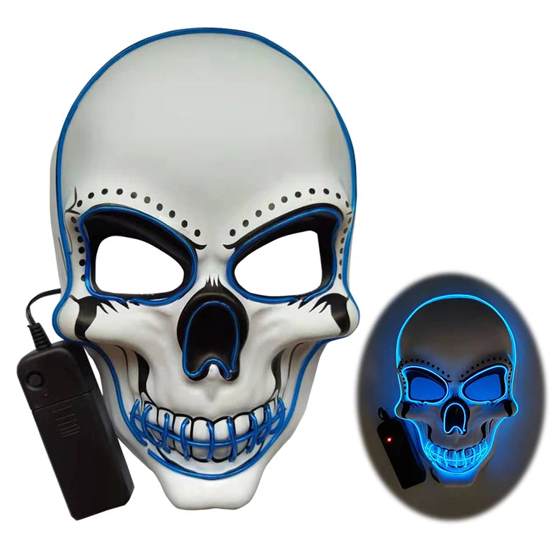 Scary LED Skeleton Mask