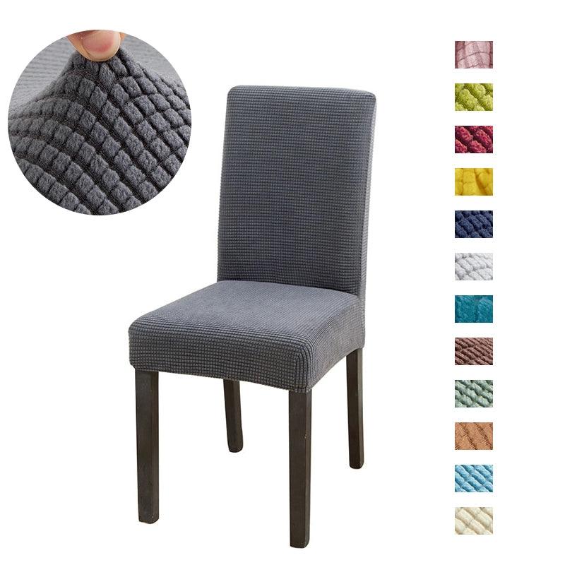 Solid Jacquard Spandex Chair Covers