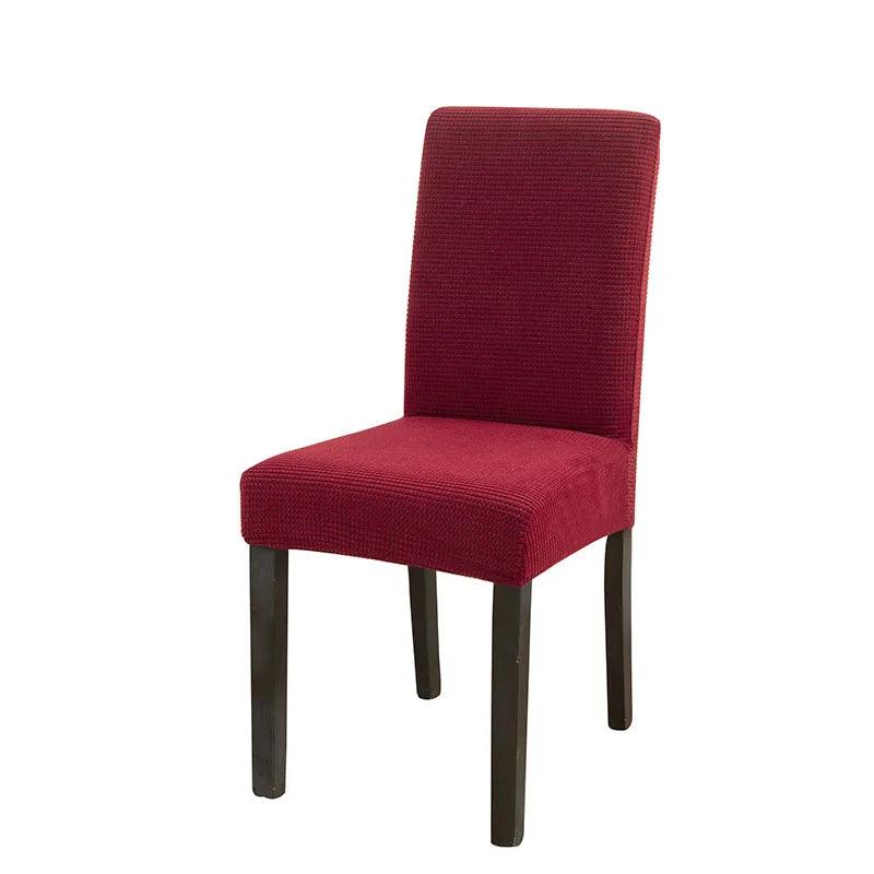 Solid Jacquard Spandex Chair Covers