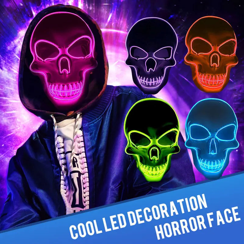 Scary LED Skeleton Mask